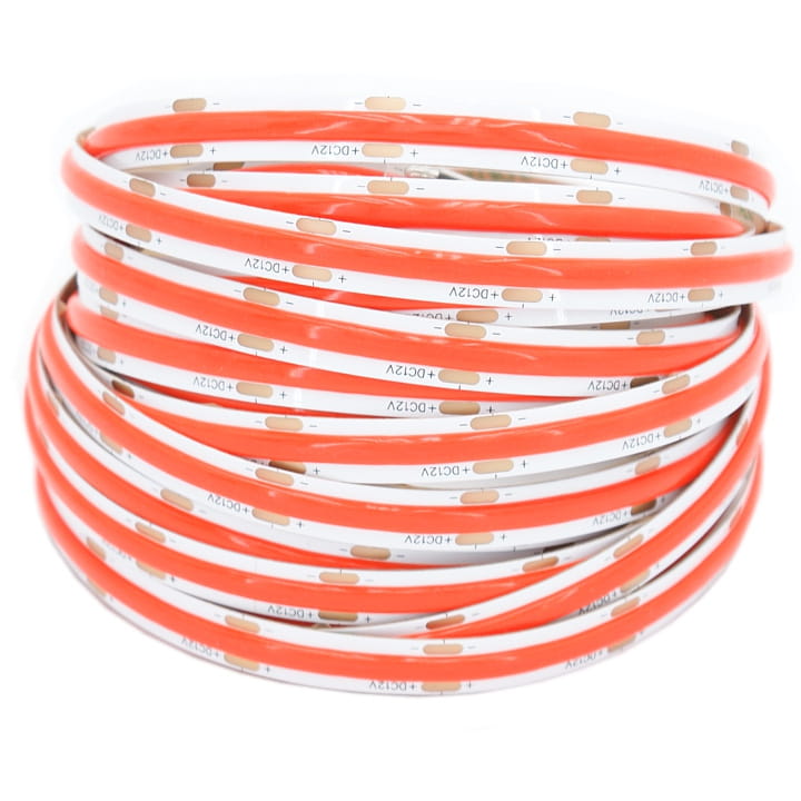 LED pásek COB 12V / 480LED / 9W / ČERVENÁ / IP20 / 8mm / PRO+